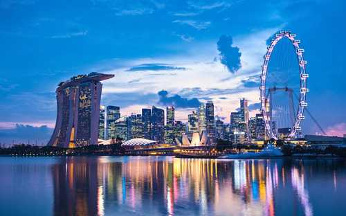 Singapur Hop-On Hop-Off Otobüsü Singapur Marina Bay üstü açık otobüs turu