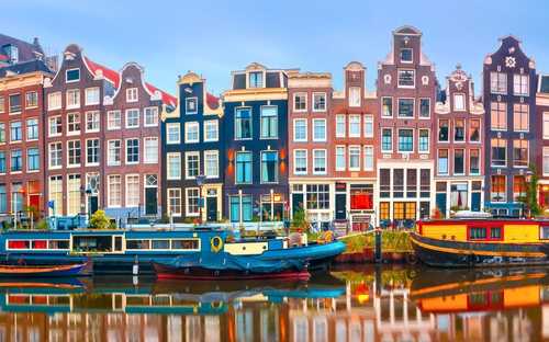 Amsterdam Hop-On Hop-Off Otobüsü Amsterdam kanalları üstü açık gezi otobüsü